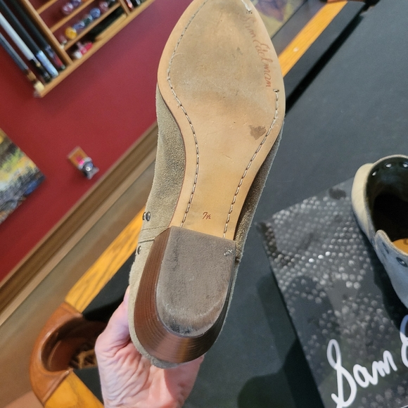 Sam Edelman Rubin gromit booties moss green suede size 7.5 - Picture 8 of 8